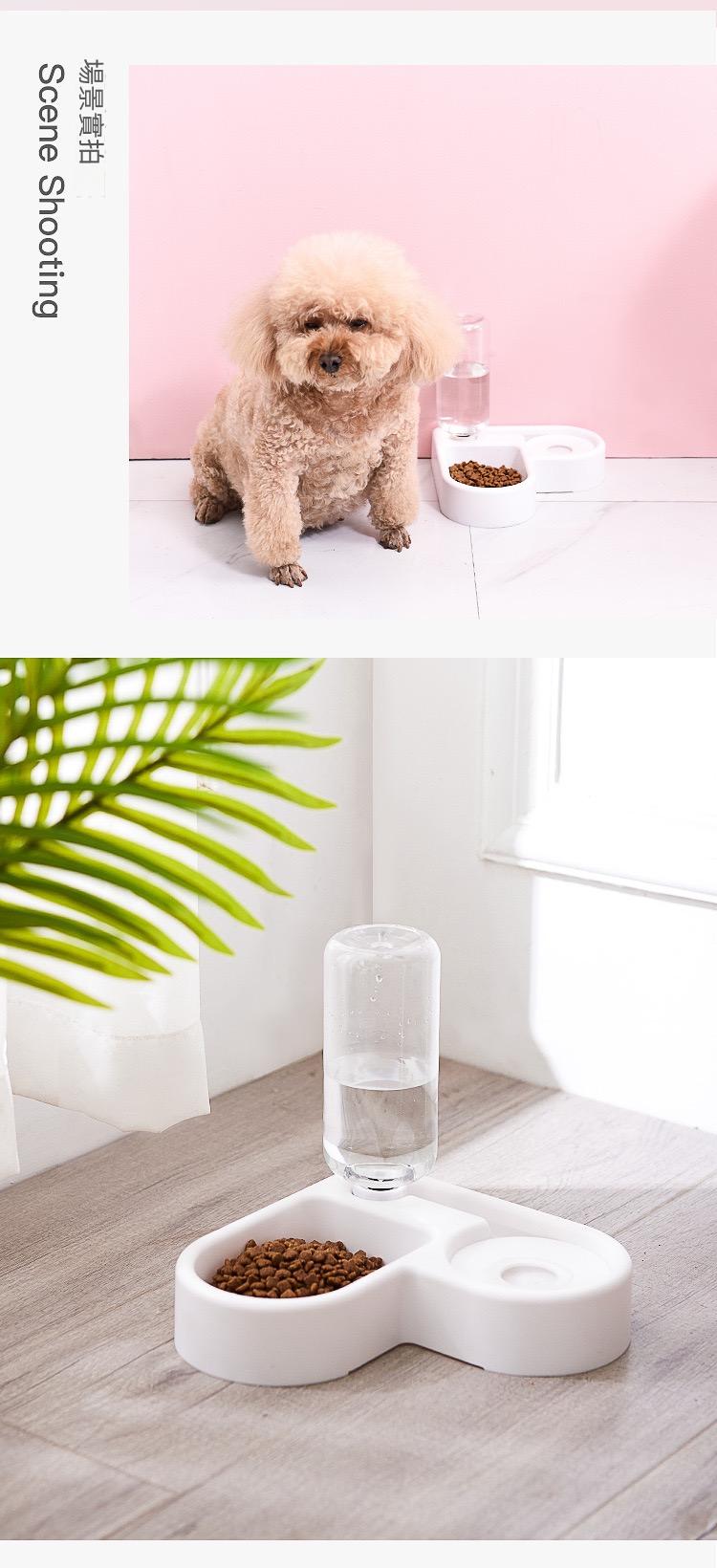 牆面轉角心形寵物碗