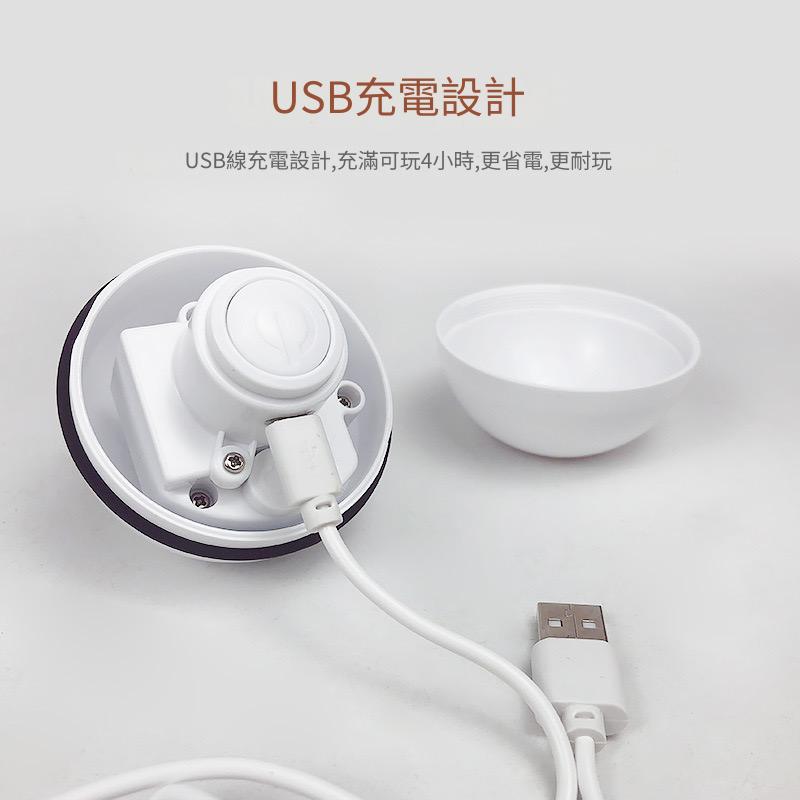 智慧型自動變向LED發光滾動球（USB充電）