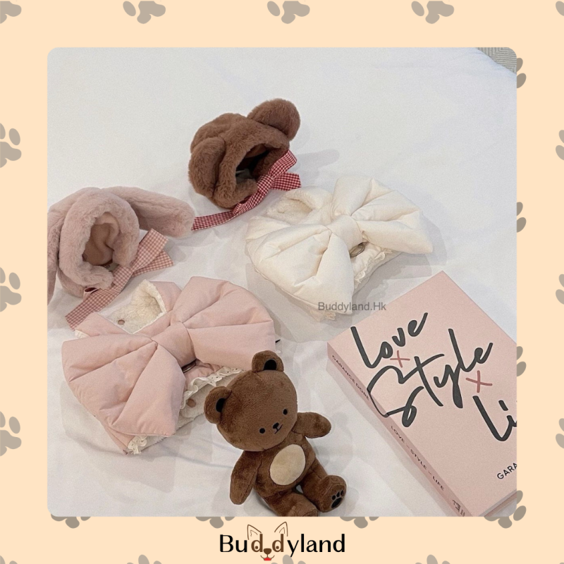 脹卜卜蝴蝶結背心 puffer ribbon vest (T001 c018)
