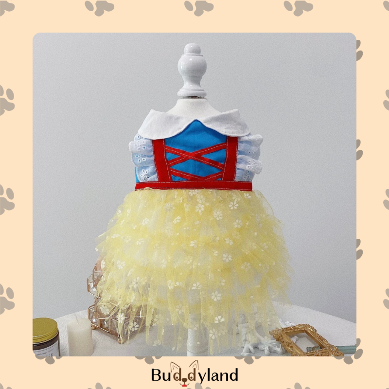 白雪公主花卉層次裙 Snow White floral layered dress (D001 c043)