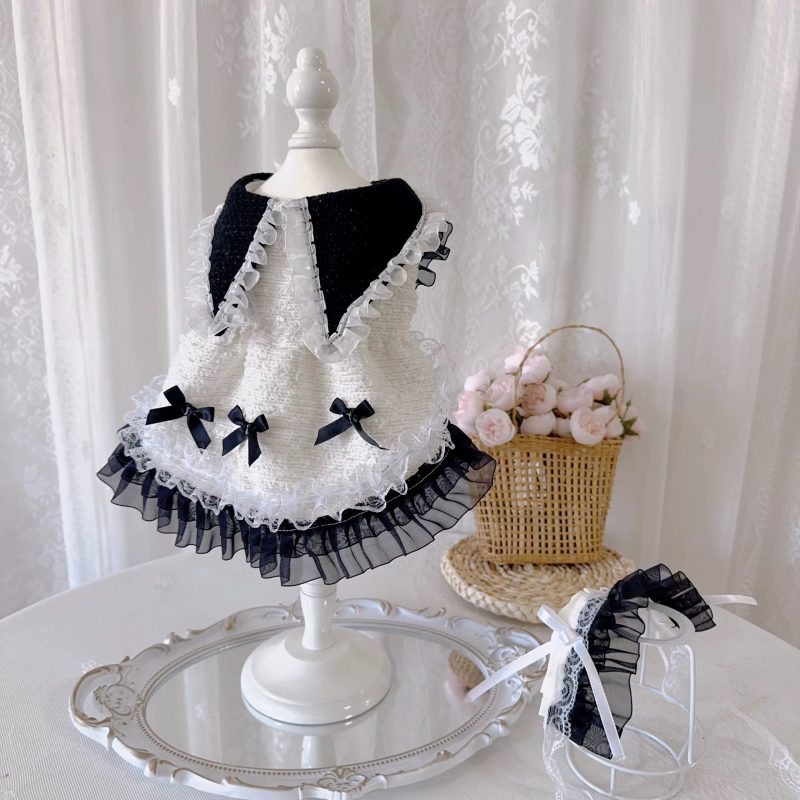 Ruffled lace ribbon white Lady (X001 c059)